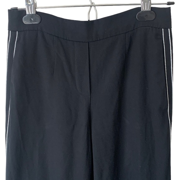 Aritzia Babaton Conan Pant Cropped Dress Pant Black White Stripe Women's Size 0 - Picture 4 of 12